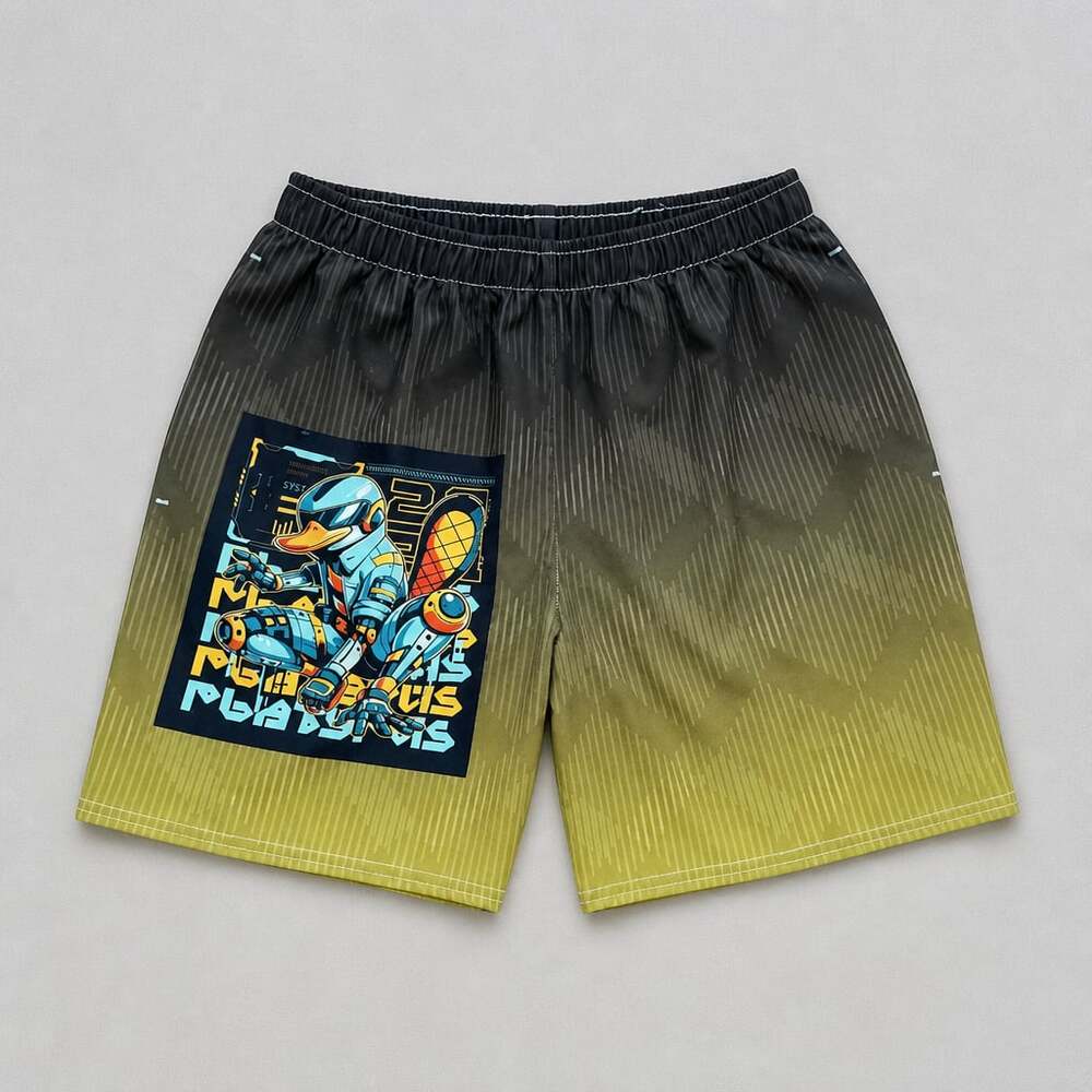 FNKY FRSH Boys Graphic Print Mech swimwear Cyber Platypus Design